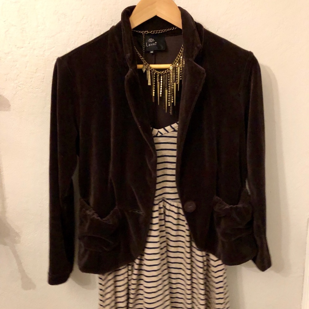 Velvet blazer